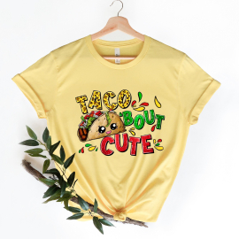 Taco 'bout cute Shirt Womens Cinco de Mayo Shirt Mexican Fiesta Party Shirts Fiesta Squad Shirt Mexican Fiesta Gift Mexican Food Shirt